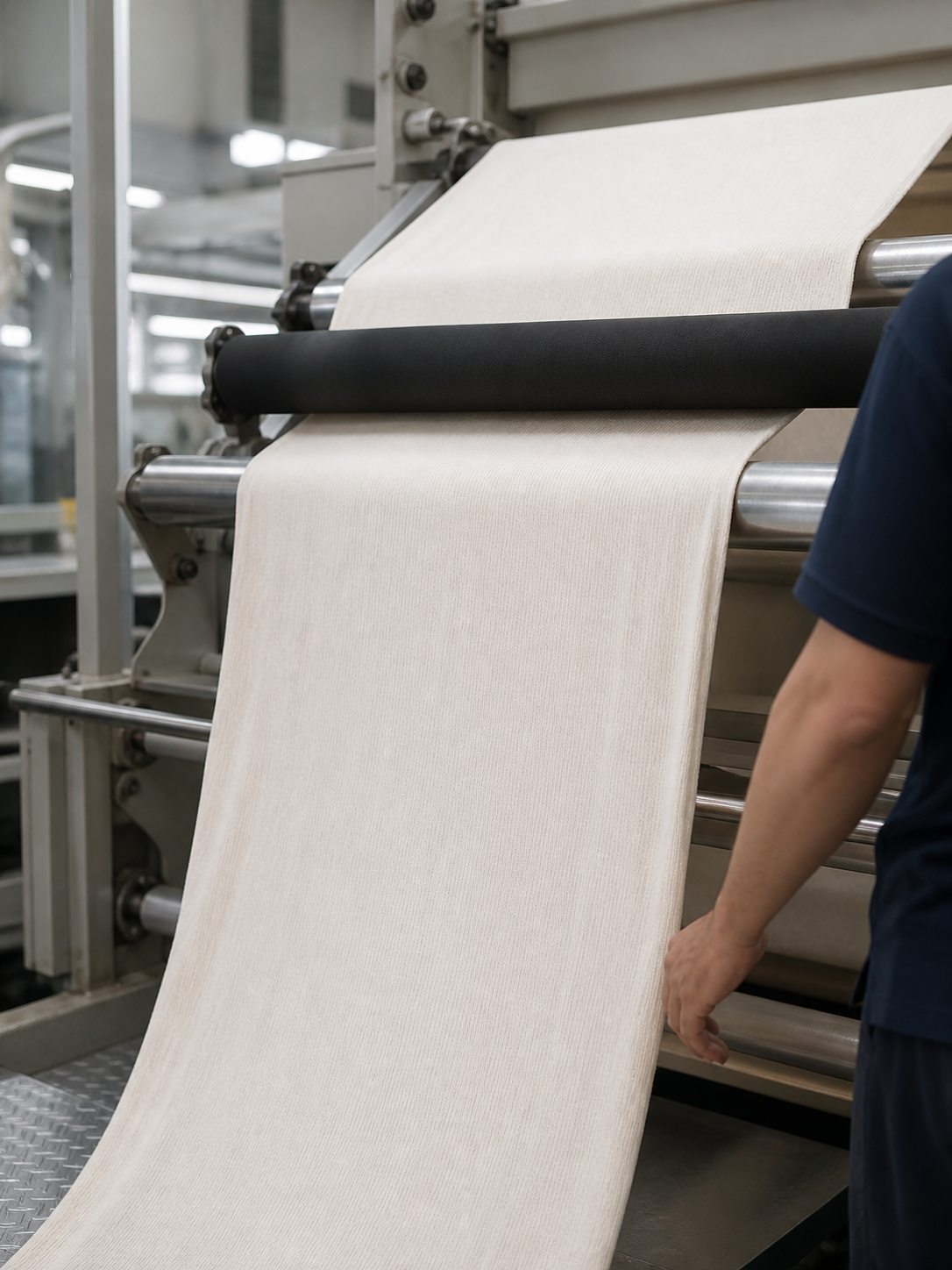 Finishing stage of the Sarvoknit manufacturing process