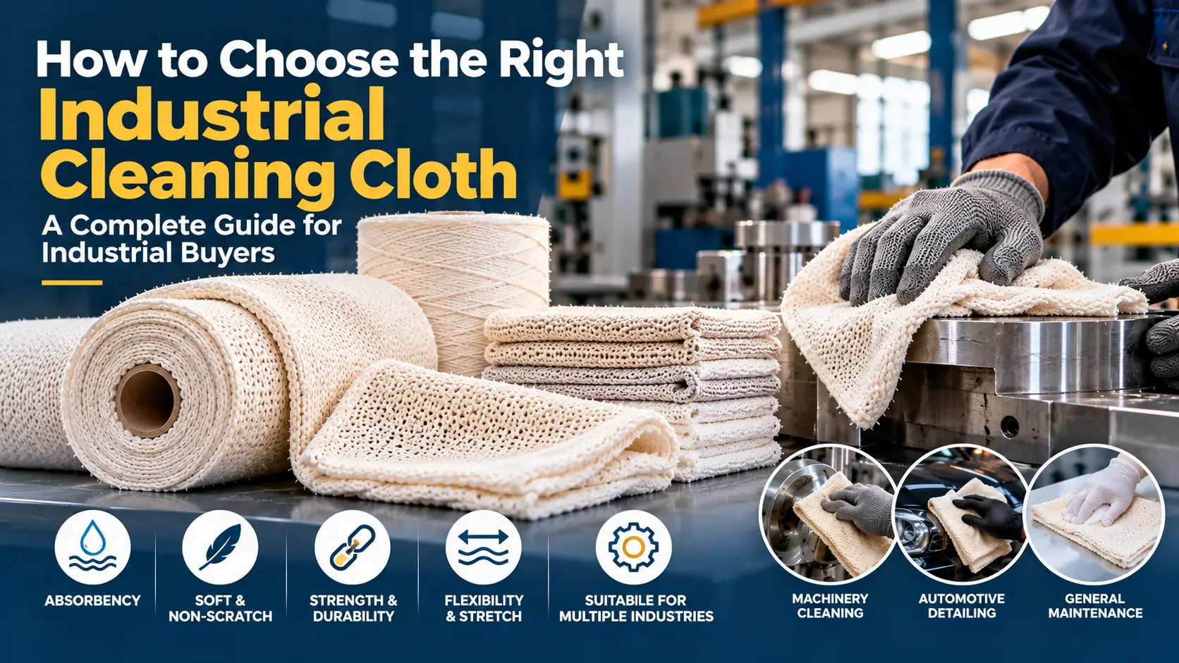 Article image for How to Choose the Right Industrial Cleaning Cloth for Your Business